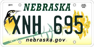 NE license plate XNH695