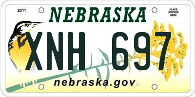 NE license plate XNH697