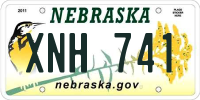 NE license plate XNH741