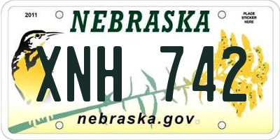 NE license plate XNH742