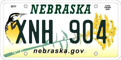 NE license plate XNH904