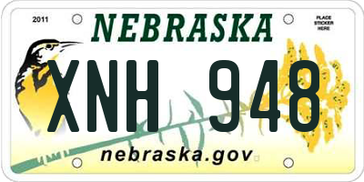 NE license plate XNH948