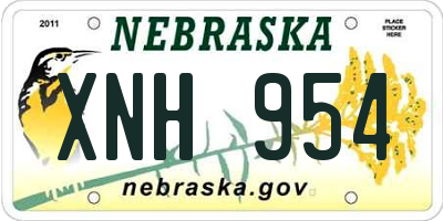 NE license plate XNH954