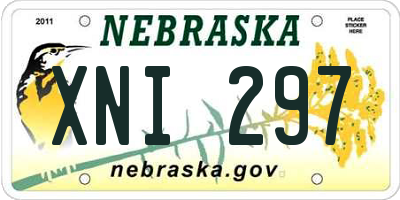 NE license plate XNI297