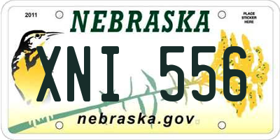 NE license plate XNI556
