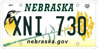 NE license plate XNI730