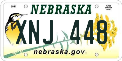 NE license plate XNJ448