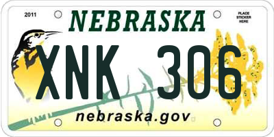 NE license plate XNK306