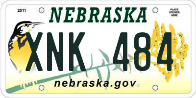 NE license plate XNK484