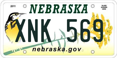 NE license plate XNK569