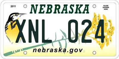 NE license plate XNL024