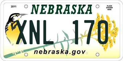 NE license plate XNL170