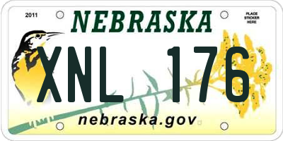 NE license plate XNL176