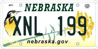 NE license plate XNL199