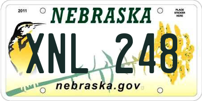 NE license plate XNL248