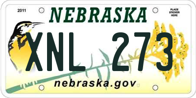 NE license plate XNL273