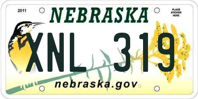 NE license plate XNL319