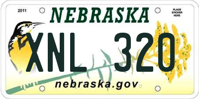 NE license plate XNL320