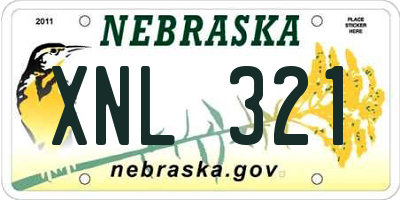NE license plate XNL321