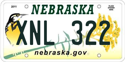NE license plate XNL322