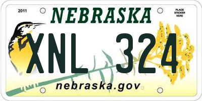 NE license plate XNL324