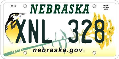 NE license plate XNL328