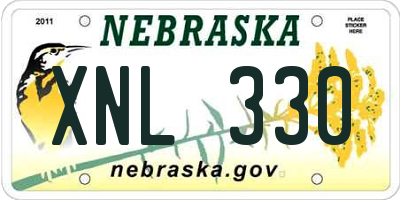 NE license plate XNL330