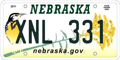 NE license plate XNL331
