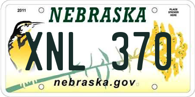 NE license plate XNL370