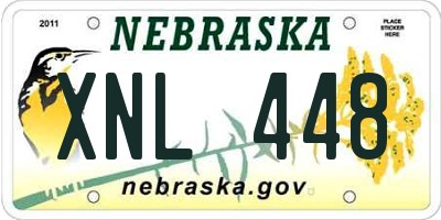 NE license plate XNL448