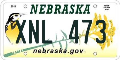 NE license plate XNL473