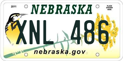 NE license plate XNL486