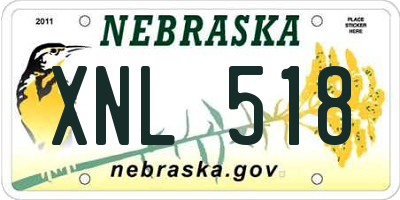 NE license plate XNL518