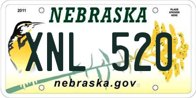 NE license plate XNL520