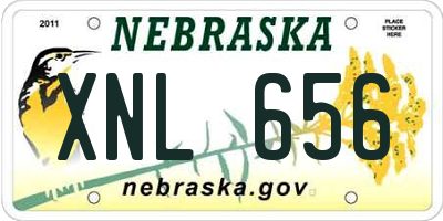 NE license plate XNL656