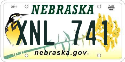 NE license plate XNL741