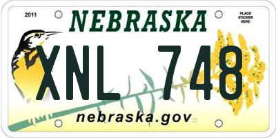 NE license plate XNL748