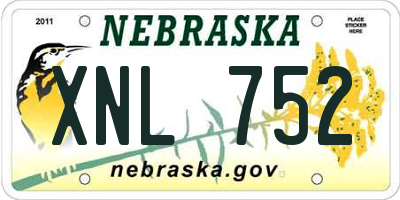 NE license plate XNL752