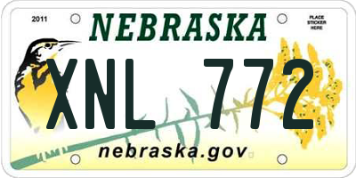 NE license plate XNL772