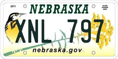 NE license plate XNL797