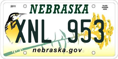 NE license plate XNL953
