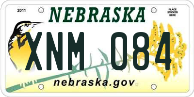 NE license plate XNM084