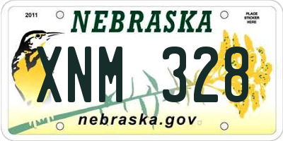 NE license plate XNM328