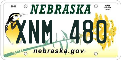 NE license plate XNM480
