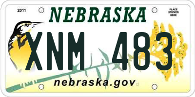 NE license plate XNM483