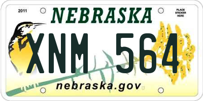 NE license plate XNM564