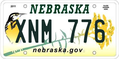 NE license plate XNM776