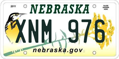 NE license plate XNM976