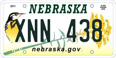NE license plate XNN438