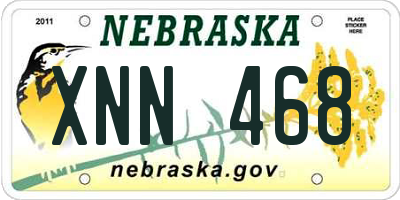 NE license plate XNN468